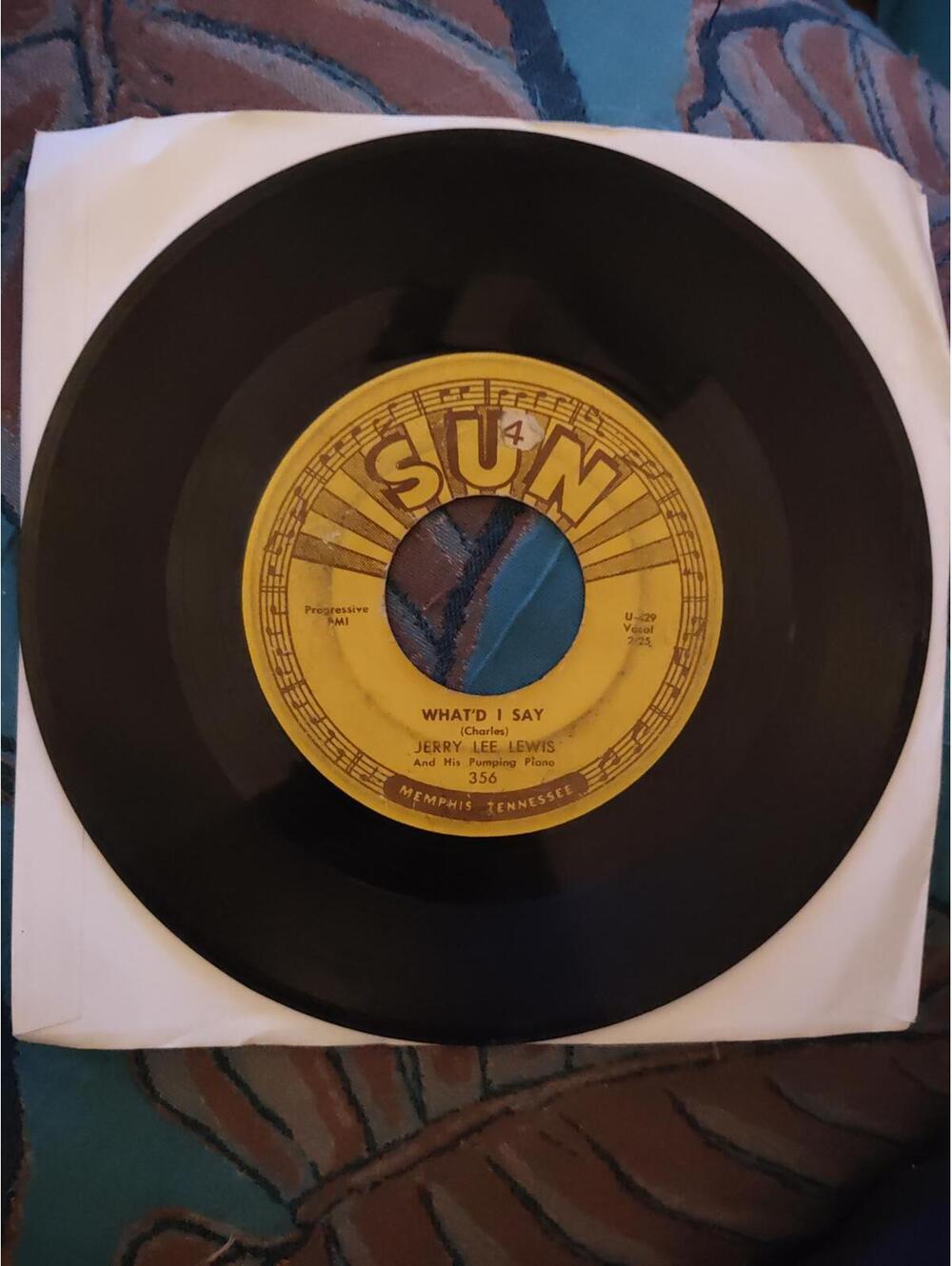 Vintage Sun records -Jerry Lee Lewis - what I'd say - NM